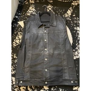 Rick Owens DRKSHDW sleeveless denim jacket